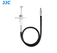 JJC Silver / Black 40cm Pro Threaded Mechanical Cable Release for Nikkor Fuji