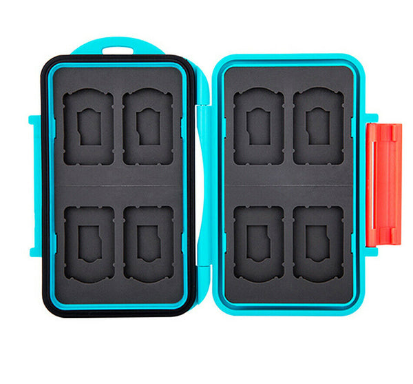 JJC MC-NSMSD16 Water-Resistant Shockproof Storage Case fit 8 x Nintendo Switch Game Card & 8 x Micro SD card