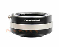 Fotasy Nikon G AF-S Lens to Micro 4/3 Adapter, fits Olympus E-PL6 E-PL7 E-PL8 OM-D E-M1 I II E-M1X E-M5 I II III E-PM2 E-PM1 PEN-F/ Panasonic G7 G9 GF6 GF7 GF8 GH4 GH5 GM5 GX7 GX8 GX9 GX80 GX85 GX850 G90 G91 G95 G100