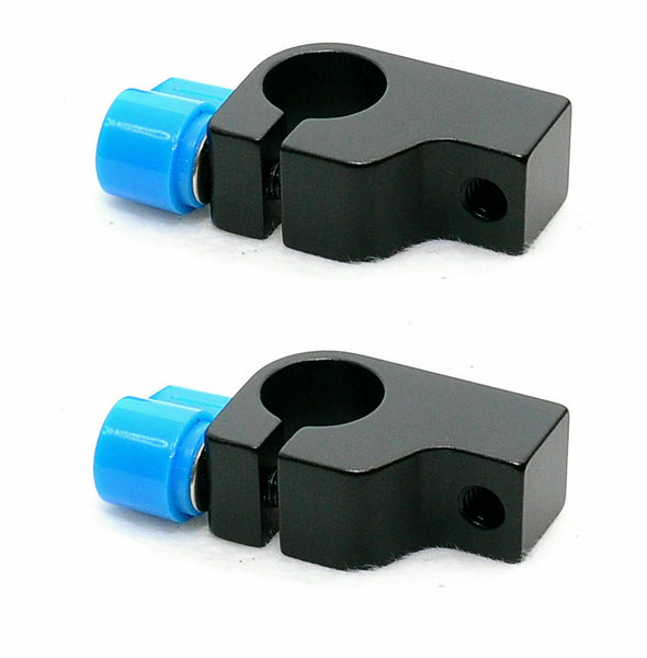 (2 Pcs) 90 Degree 15mm Rod Rig to 1/4" Shoe Connector Adapter "US Seller"