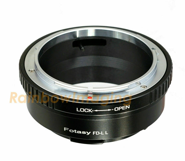 Fotasy Canon FD Lens to Leica L Mount Adapter, Compatible with Leica TL2 TL T CL SL SL2 SL2-S and Panasnoc S1 S1R S1H S5 and Sigma fp fp L