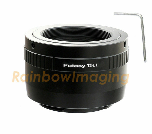 Fotasy Adjustable T2 T Mount Telescope Lens to Leica L Adapter, Compatible with Leica TL2 TL T CL SL SL2 SL2-S and Panasnoc S1 S1R S1H S5 and Sigma fp fp L