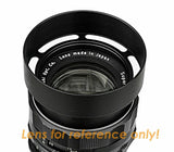 Fotasy 55mm Metal Vented Hood, 55 mm Hood, for Nikon Nikkor Sony Canon Pentax lens + Front Snap on Cap