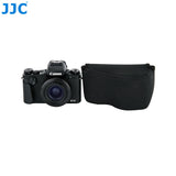 JJC S1BK Black Ultra Light Neoprene Camera Case Pouch Bag, Compatible with Sony a6600 a6500 a6400 a6300 a6100 a6000 a5100 with Sony SELP1650 16-50mm Zoom Pancake Lens, Size 120 x 73 x 87mm