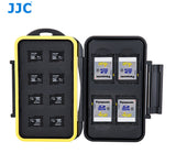 SD Card Case, Micro SD Card Case, JJC MC-SDMSD12 Rubber Sealed Water Resistant Memory Card Case fits for 4 SD Cards and 8 Micro SD Cards