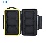QD6 Card Case, XQD Memory Card Holder, JJC MC-XQD6 Waterproof Water-Resistant Storage Memory Card Case Protector for 6 XQD Cards