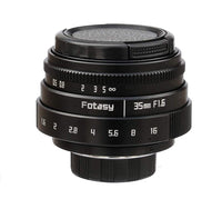 Fotasy 35mm f1.6 APSC Lens for M43 MFT Micro 4/3 Mirrorless Cameras, fits Olympus E-PL7 E-PL8 OM-D E-M1 I II E-M1X E-M5 I II III E-PM2 E-PM1/Panasonic G7 G9 GF7 GF8 GH5 GM5 GX7 GX8 GX9 GX85 GX80 GX850 GX880 G90 G91 G95 G100