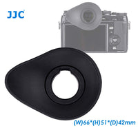 JJC Oval Shape Large Eyecup for Fuji X-T1 X-T2 X-T3 X-H1 GFX-50S Camera, Ergonomic Oval Soft TPU Rubber Eyecup fits X-T1 X-T2 X-T3 X-H1 GFX-50S, Replaces EC-XT L/EC-GFX/EC-XT M/EC-XT S and EC-XH W