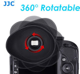 JJC Oval Shape Large Eyecup for Fuji X-T1 X-T2 X-T3 X-H1 GFX-50S Camera, Ergonomic Oval Soft TPU Rubber Eyecup fits X-T1 X-T2 X-T3 X-H1 GFX-50S, Replaces EC-XT L/EC-GFX/EC-XT M/EC-XT S and EC-XH W