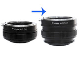 Fotasy Nikon Lens to Fuji X Macro Focusing Helicoid Adapter, Nikon Lens Focusing Helicoid, fits Fujifilm X-Pro1 X-Pro2 X-E1 X-E2 X-E3 X-A5 X-M1 X-T1 X-T2 X-T3 X-T10 X-T20 X-T30 X-H1