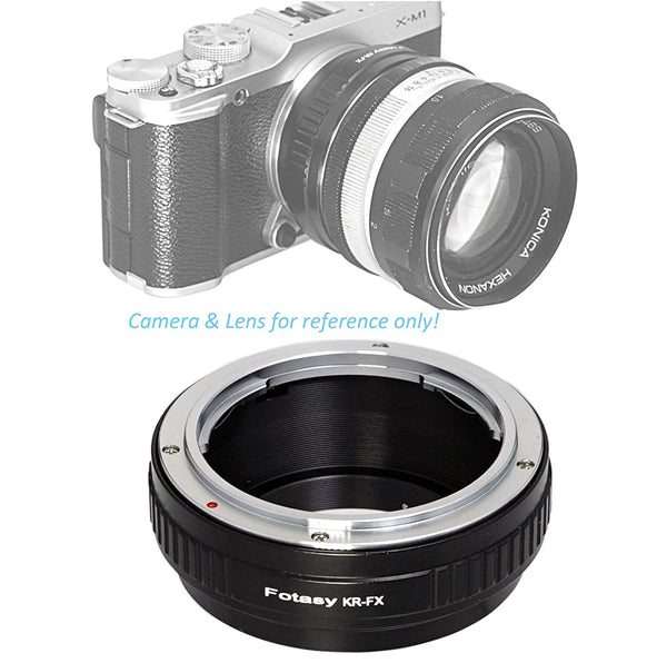 Fotasy Premier Konica AR Lens to Fuji X Adapter, KR Lens to X Mount,  Compatible with Fujifilm X-Pro1 X-Pro2 X-Pro3 X-E2 X-E3 X-A10 X-M1 X-T1  X-T2 X-T3