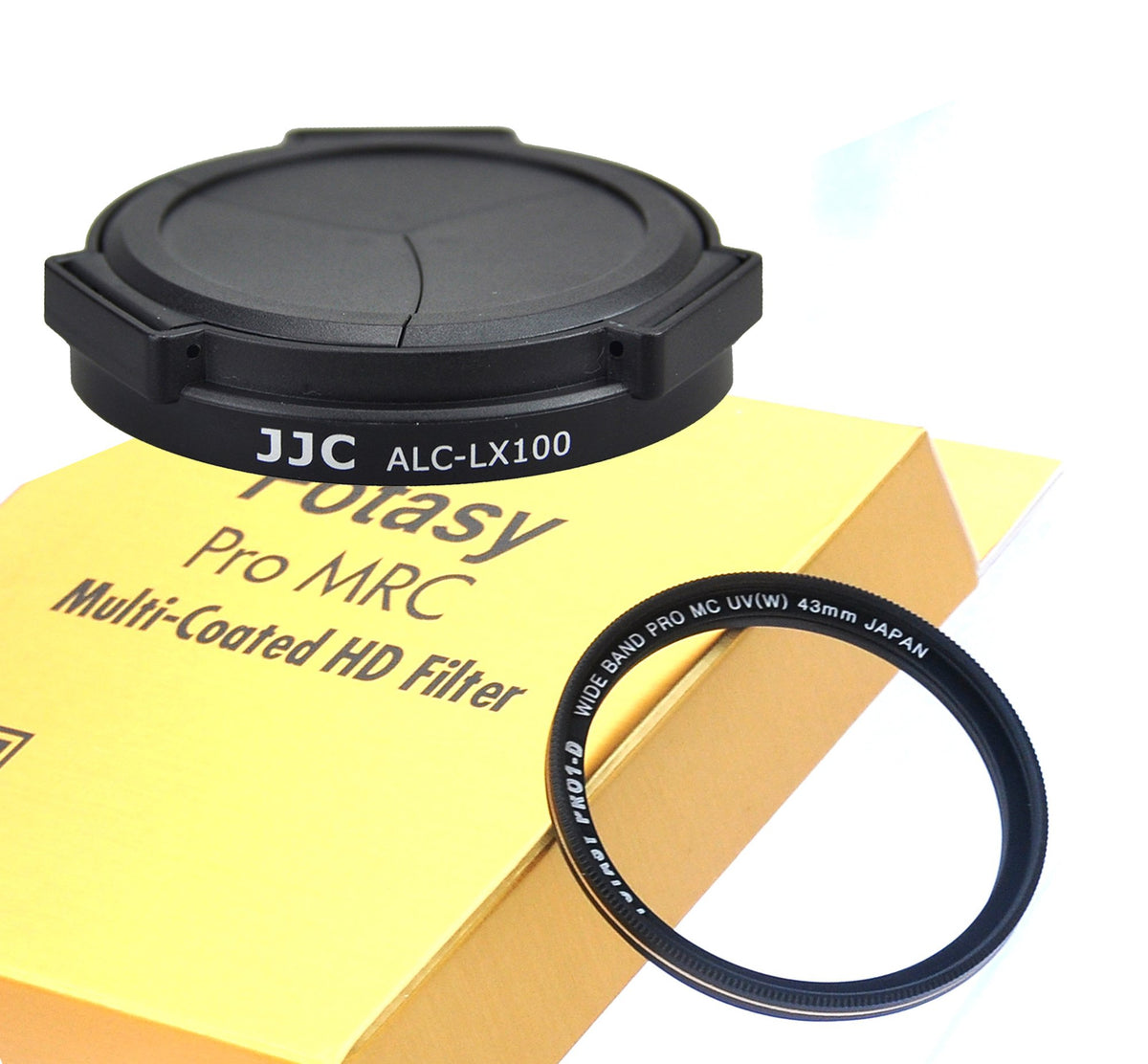 JJC Black ACLX100 Auto SELF-RETAINING Lens Cap for Panasonic LX100 LX1 ...
