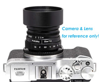 40.5mm Lens Hood, 40.5 mm Hood, Fotasy Metal 40.5 mm Hood Shade, 40.5mm Lens Hood for Canon Fuji Leica Leitz Nikon Olympus Panasonic Pentax Sony Lens, 40.5mm Screw-in Lens Hood