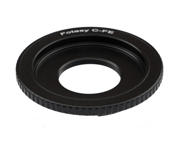 Fotasy 16MM Cine Movie C Mount lens to Sony E-Mount Mirrorless Camera Adapter, Compatible with a7 a7R a7S II III IV a9 a9II a7c Alpha 1 ZV-E10 a6600 a6500 a6400 a6300 a6000 a5100 a5000 a3500 a3000