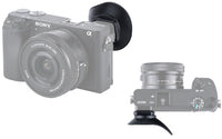 JJC ES-A6300 Oval Shape Soft Silicone 360º Rotatable Ergonomic Camera Viewfinder Eyecup Eyepiece for Sony Alpha a6300 a6000 NEX-6 NEX-7