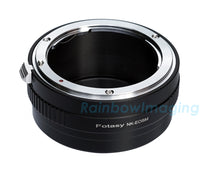 Fotasy Nikon F Mount to EF-M Mount Lens Adapter,  NK to EF M, Compatible with Nikon F Lens and Canon EOS-M Mirrorless Camera M1 M2 M3 M5 M6 M6 Mark II M10 M50 M50II M100 M200