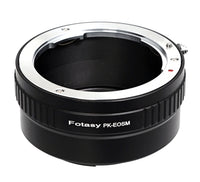 Fotasy Pentax K Lens to EF-M Mount Lens Adapter, Compatible with Pentax PK Lens and Canon EOS-M Mirrorless Camera M1 M2 M3 M5 M6 M6 Mark II M10 M50 M50II M100 M200
