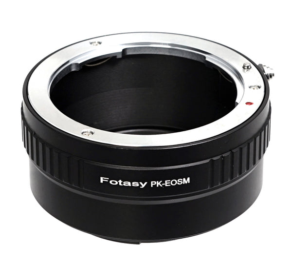 Fotasy Pentax K Lens to EF-M Mount Lens Adapter, Compatible with Pentax PK Lens and Canon EOS-M Mirrorless Camera M1 M2 M3 M5 M6 M6 Mark II M10 M50 M50II M100 M200