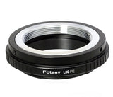 Fotasy Copper Adjustable M39 Lens to Sony E-Mount Adapter, Compatible with Sony NEX-5R NEX5T NEX-6 NEX-7 a3000 a3500 a5000 a5100 a6000 a6300 a6400 a6500 a6600 ZV-E10 a7 a7 II a7 III a7 IV a7R a7R II a7R III a7R IV a7S a7S II a7S III a9 a9II 7c Alpha 1