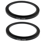 (2-Pcs) Fotasy 55-62MM Step-Up Ring Adapter, 55mm to 62mm Step Up Filter Ring, 55 mm Male 62 mm Female Stepping Up Ring for DSLR Camera Lens and ND UV CPL Infrared Filters
