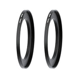 (2 Pcs) Fotasy 55-72MM Step-Up Ring Adapter, 55mm to 72mm Step Up Filter Ring, 55 mm Male 72 mm Female Stepping Up Ring for DSLR Camera Lens and ND UV CPL Infrared Filters