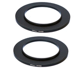 (2 Pcs) Fotasy 55-77MM Step-Up Ring Adapter, 55mm to 77mm Step Up Filter Ring, 55 mm Male 77 mm Female Stepping Up Ring for DSLR Camera Lens and ND UV CPL Infrared Filters