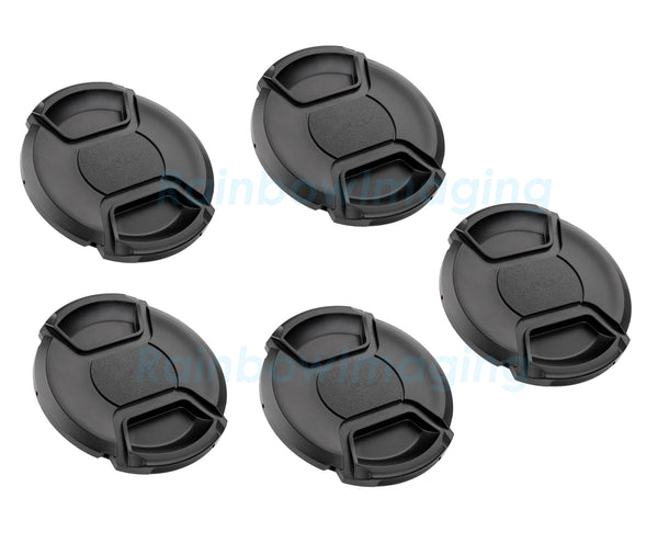 (5 Pcs) 43mm Caps, Fotasy 43MM Front Lens Snap On Pinch Cap, 43 mm Protector Cover for DSLR SLR Camera Lense