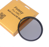 Fotasy 72mm Ultra Slim Circular PL Lens Filter, Nano Coatings MRC Multi Resistant Coating Oil Water Scratch, 16 Layers Multi-coated 72mm CPL Filter