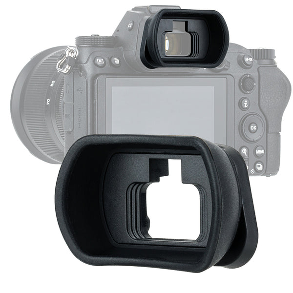 JJC KENKZ KIWIFOTOS Long Camera Eyecup for Nikon Z6 Z7 Z6II Z7II, Z7 II Eye Cup Eye Piece Viewfinder, replaces DK-29 Eyecup, Soft Silicone, 50x33x21mm