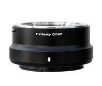 Fotasy Contax Yashica CY Lens to Nikon Z Mount Mirrorless Camera Adapter, Compatible with Canon FD Lense & Nikon Mirrorless Z5 Z50 Z6 Z7 Z6II Z7II Z fc Z9