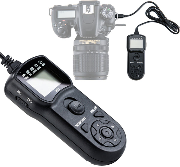 JJC TM-M LCD Timer Intervalometer Remote Control for Nikon Df D600 D610 D750 D3100 D3200 D3300 D5000 D5100 D5200 D5300 D5500 D5600 D7000 D7100 D7200 D7500 P7700 P7800 P1000 Z5 Z6 Z7 Z6 II Z7 II
