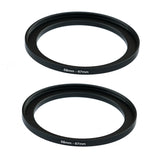 (2-Pack) Fotasy 58-67MM Step-Up Ring Adapter, 58mm to 67mm Step Up Filter Ring, 58 mm Male 67 mm Female Stepping Up Ring for DSLR Camera Lens and ND UV CPL Infrared Filter